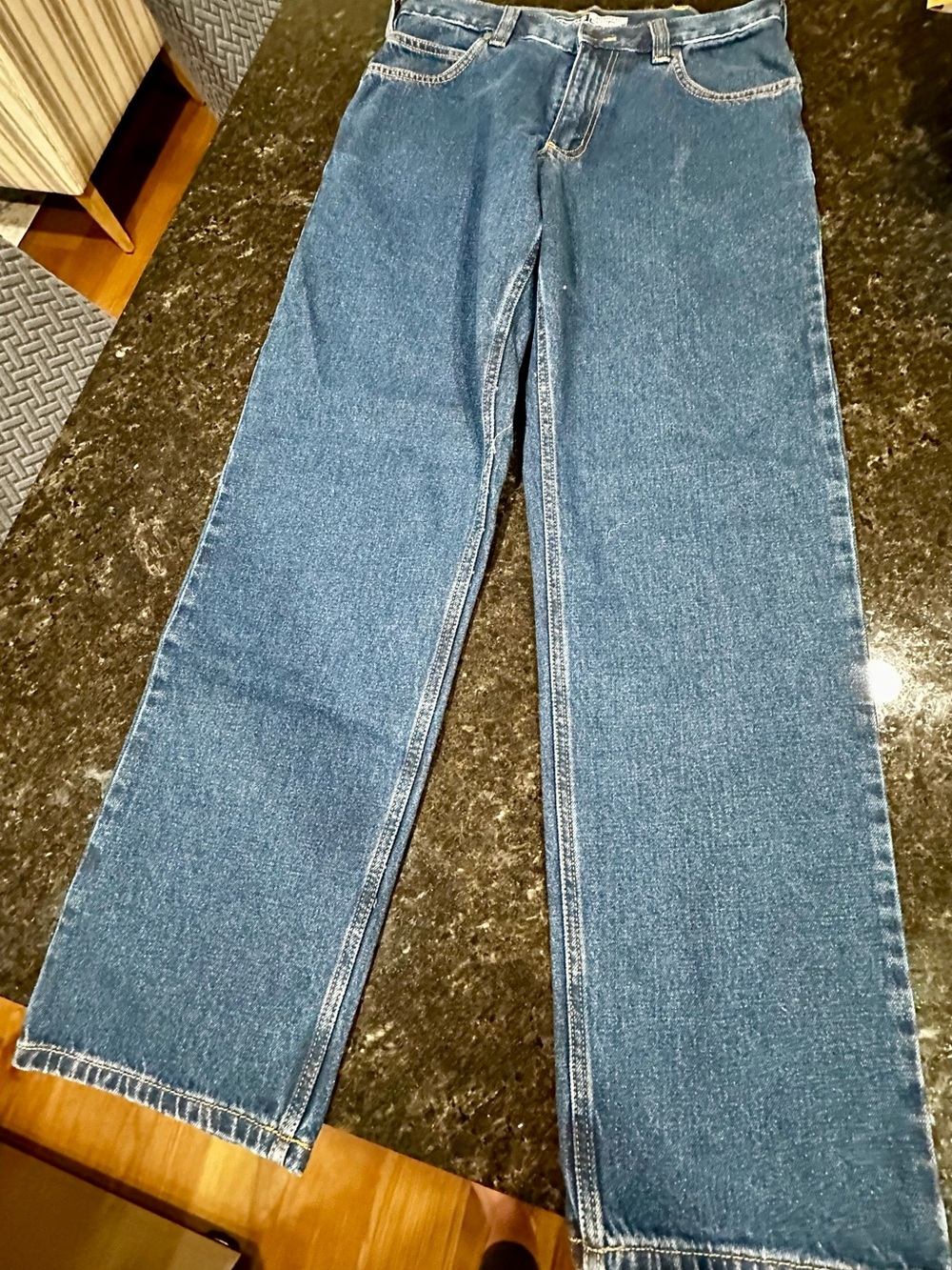 Carhartt Women’s Straight-Leg Denim Jeans in Medium Blue